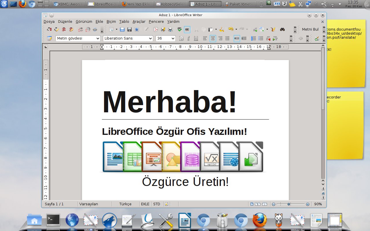 LibreOffice ile harfler artÄ±k daha yumuÅŸak hatlara sahip
